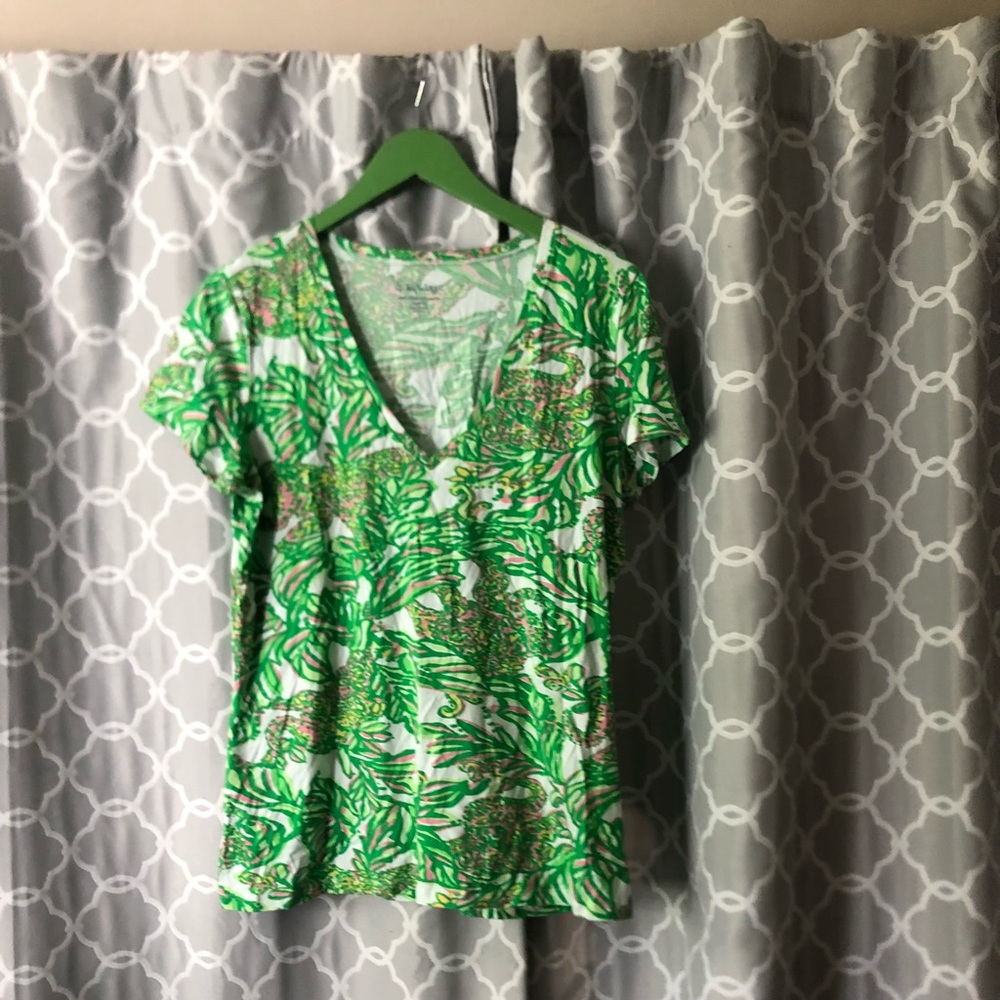 LILLY PULITZER XL Michelle pink elephants! EUC